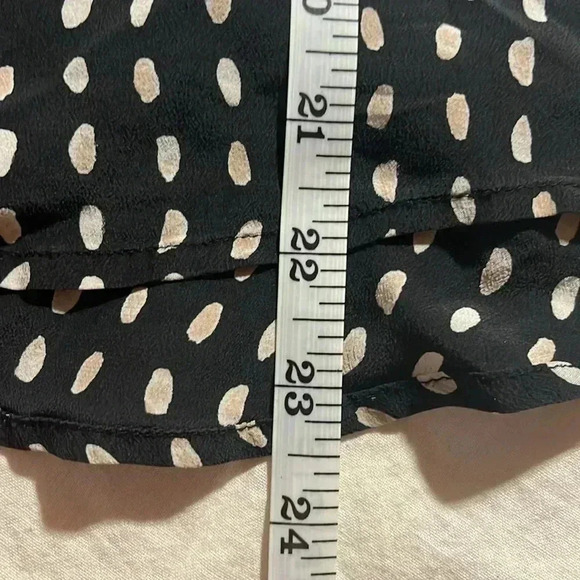 [S]Madewell Silk Poet Shirt Blouse In Paintdot (05196)  V Neck Button Down - Picture 11 of 12